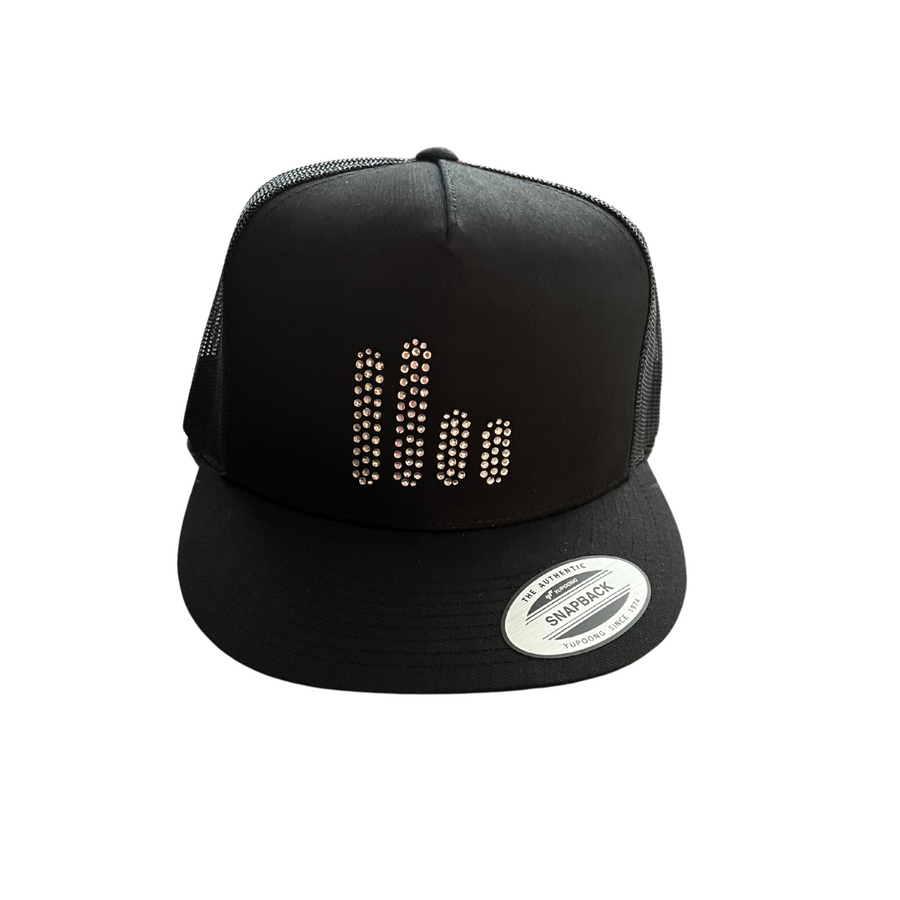 C-STC38 Flatbill, Snapback with Clear Rhinestone Unity Mark