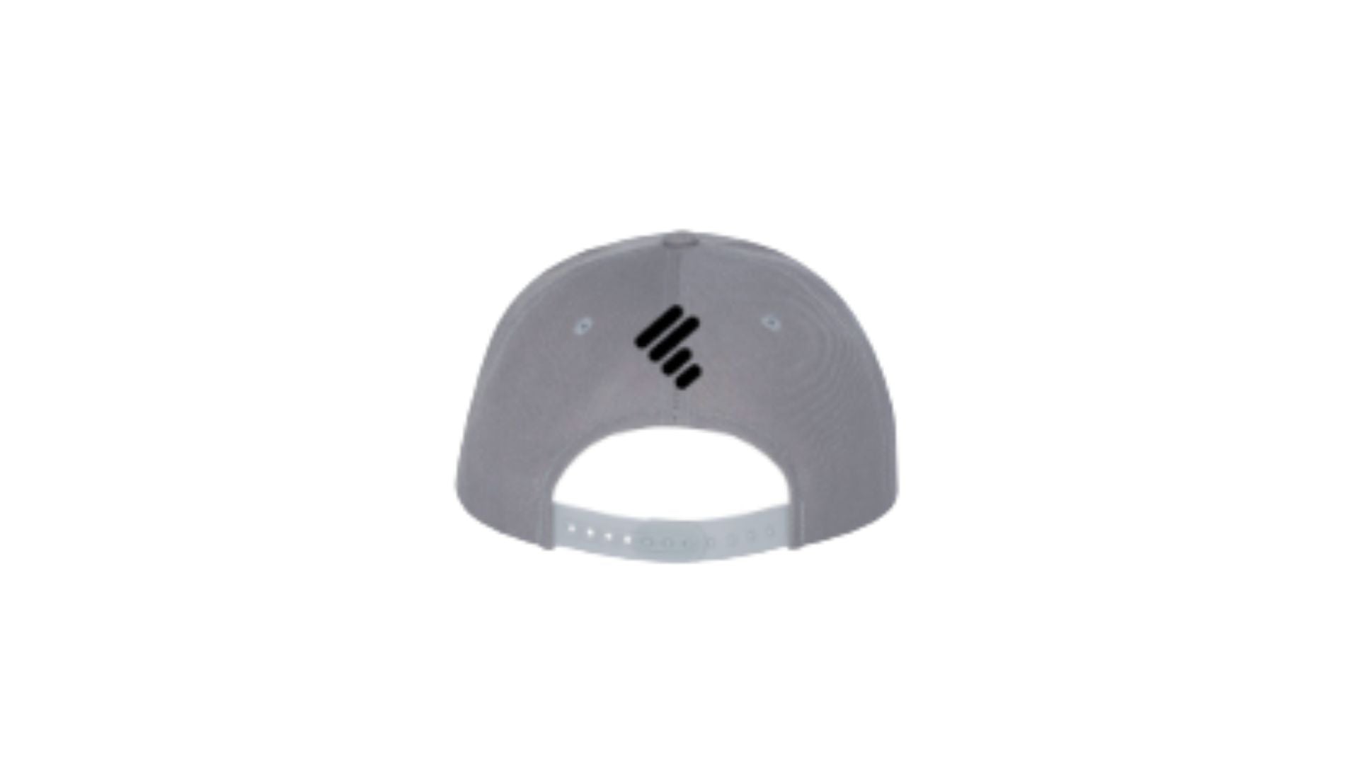 Gray Flatbill w/Black Puff Embroidery U-Jam Fitness Logo (Front) & Unity Mark (Back)