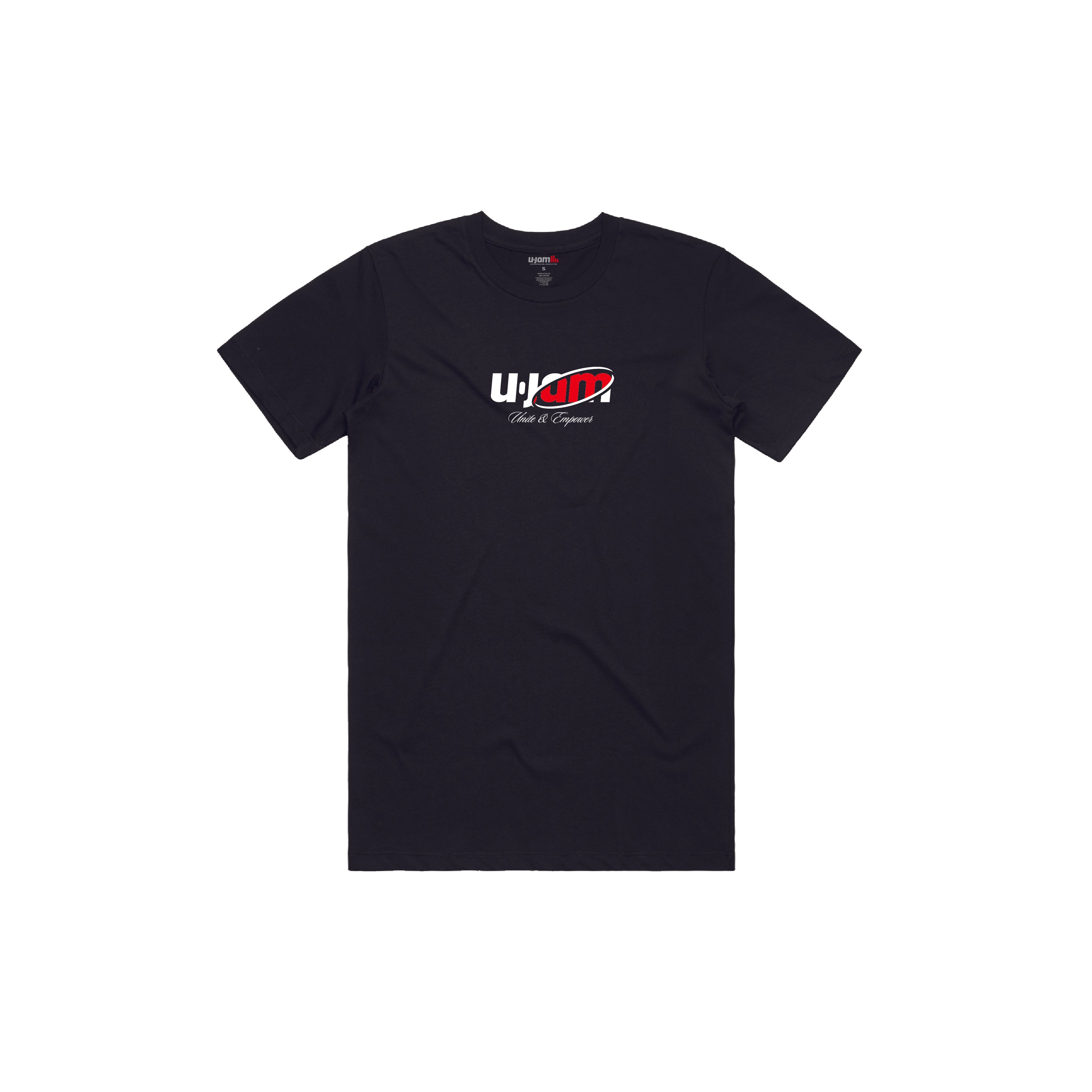 Jersey Tee Premium Short Sleeve Black w/Oval Logo - Unite & Empower